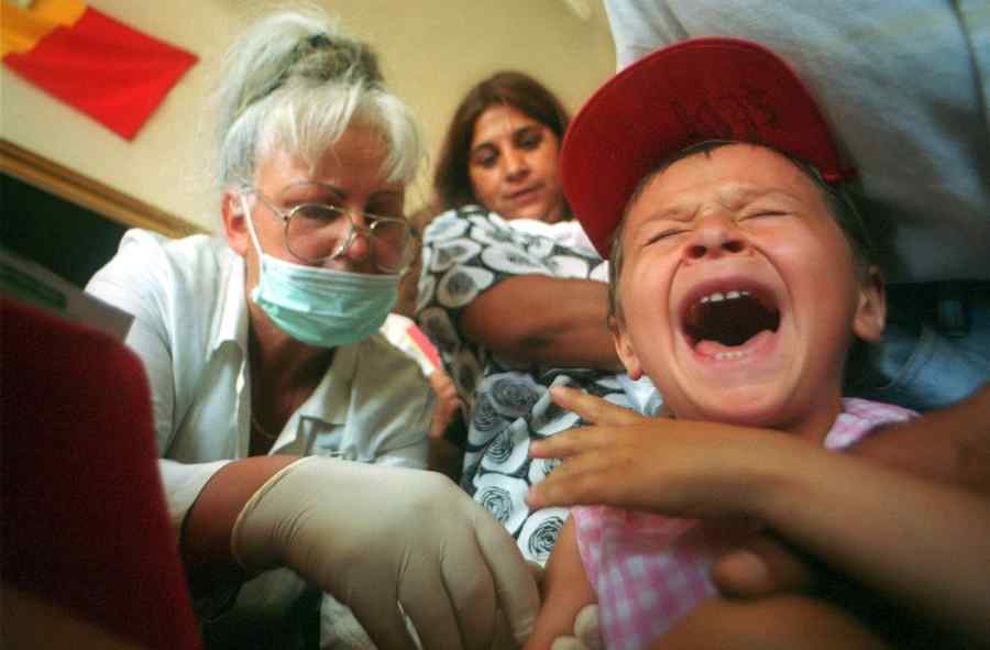 Protest antivaccinare în Bucureşti