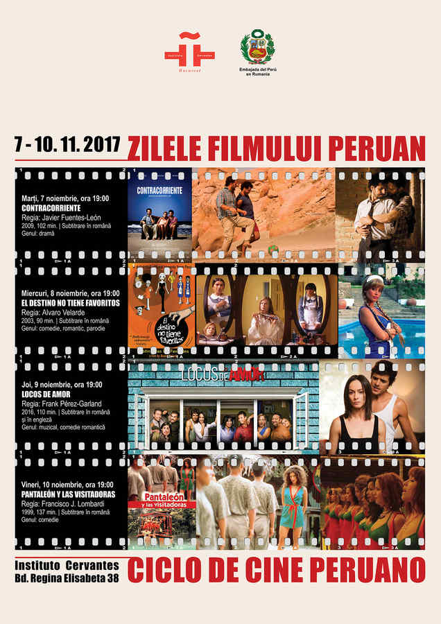 Patru filme din cinematografia peruană, la București