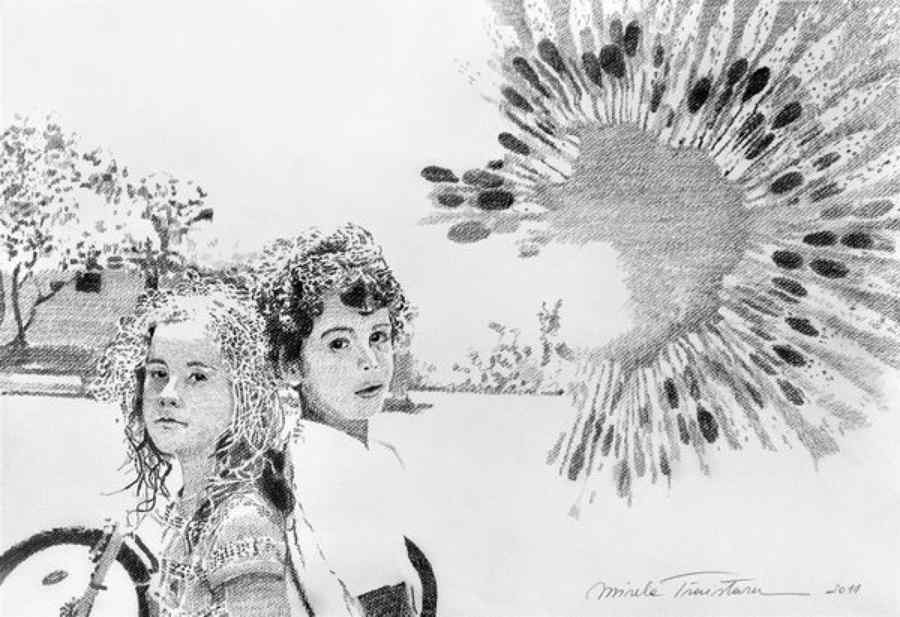 „White by Mirela Trăistaru”. Modă şi pictură la ICR