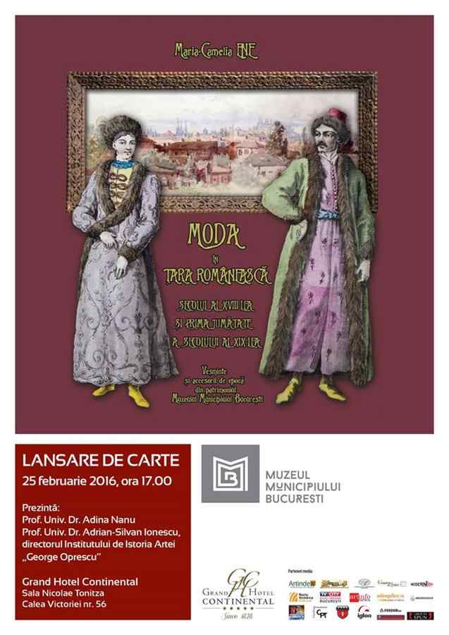 “Moda în Ţara Românească, secolul al XVIII-lea şi prima jumătate a secolului al XIX-lea”