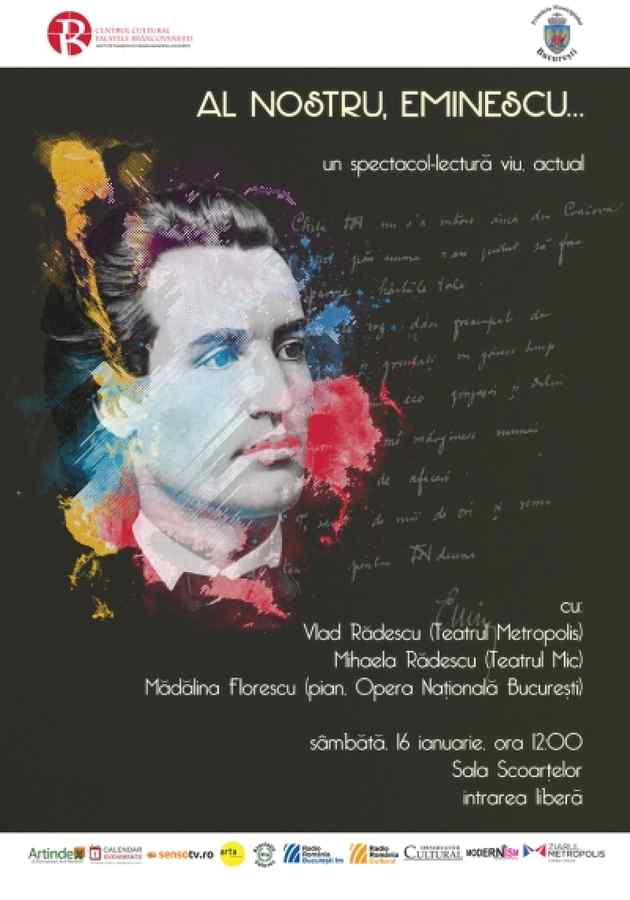 Eminescu, altfel… la Palatele Brâncoveneşti
