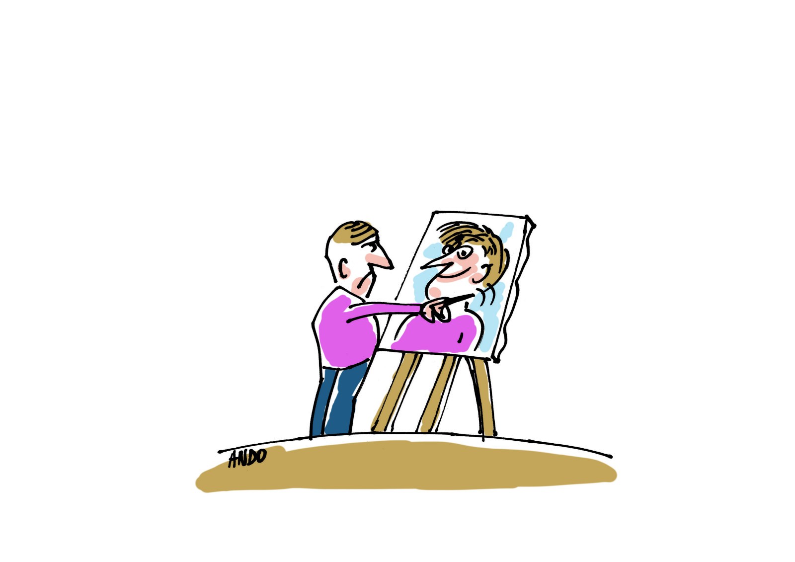 Premierul desenat