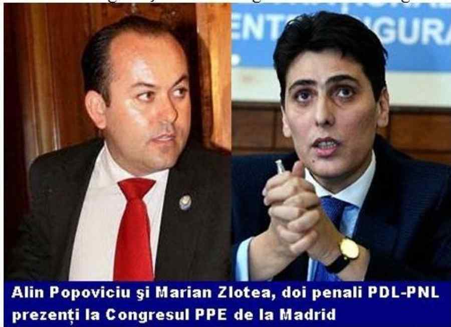 Alina Gorghiu şi Vasile Blaga s-au dus la Congresul PPE cu doi pedelişti penali