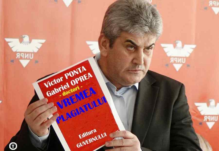 Opreo, nu fi chitră, recunoaşte în interes naţional că teza de doctorat e plagiată