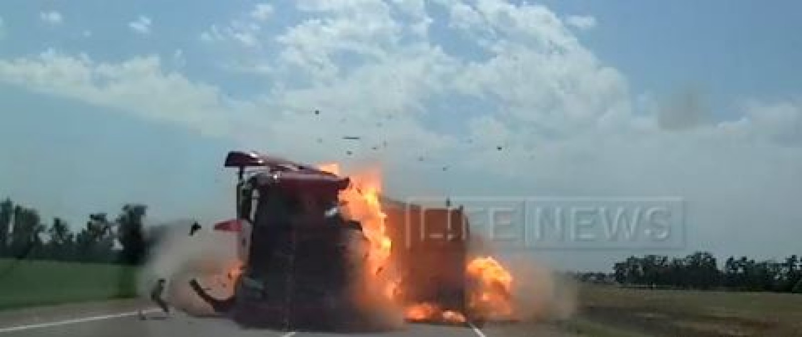 Accident înfiorător pe o şosea din Rusia