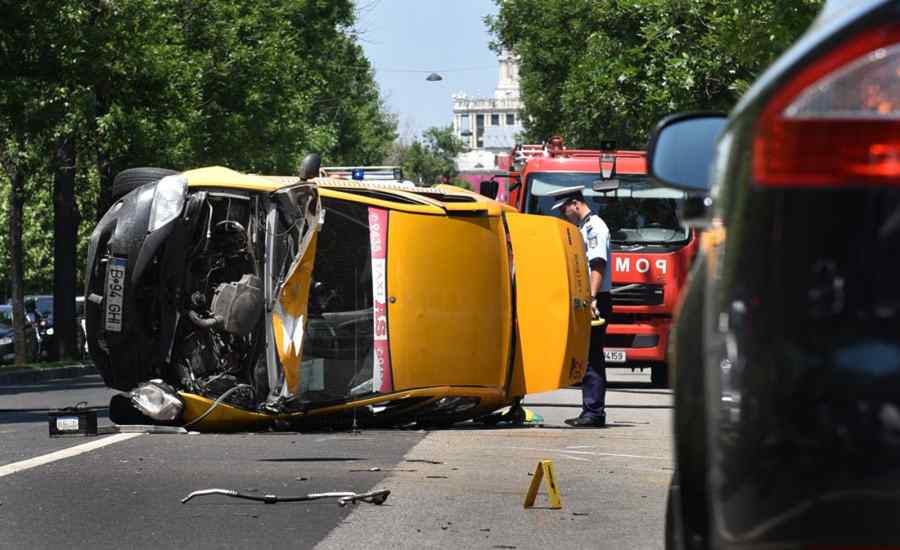 Accident spectaculos pe Kiseleff
