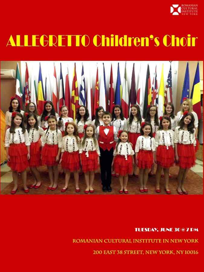 Corul de copii Allegretto, la New York. Un turneu strălucit în metropola americană