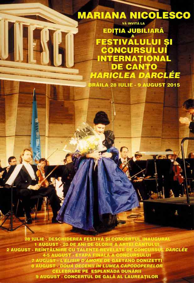 Mariana Nicolesco: „Evenimentele Darclée la 20 de ani sau triumful Artei Cântului”