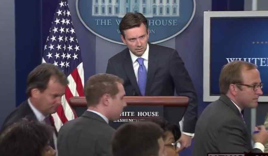 Alertă cu bombă la Casa Albă, în timpul unei conferințe de presă