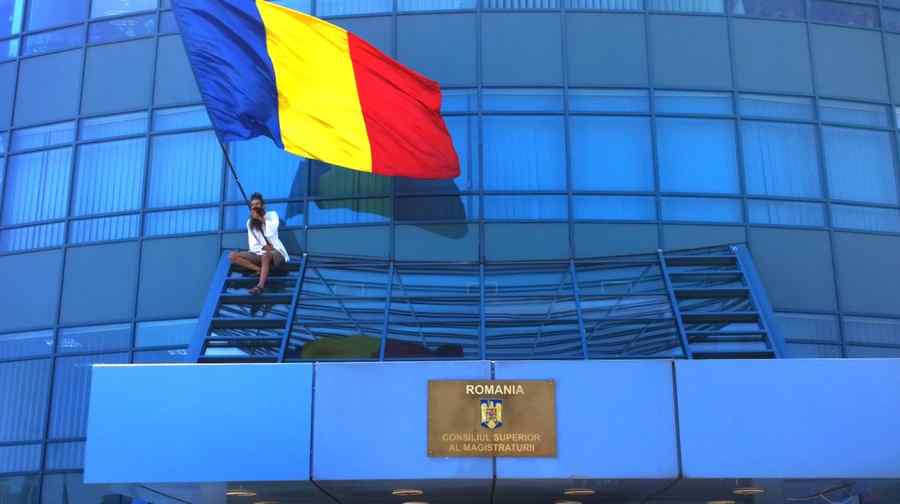 Protest la sediul CSM