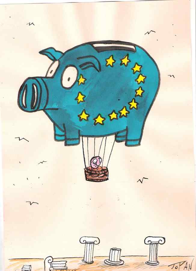 Puşculiţa Greciei, în aer