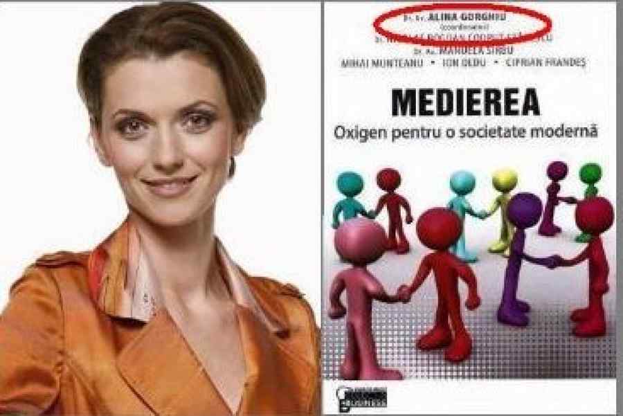 „Dottoressa” Alina Gorghiu a coordonat un plagiat într-o carte despre Mediere