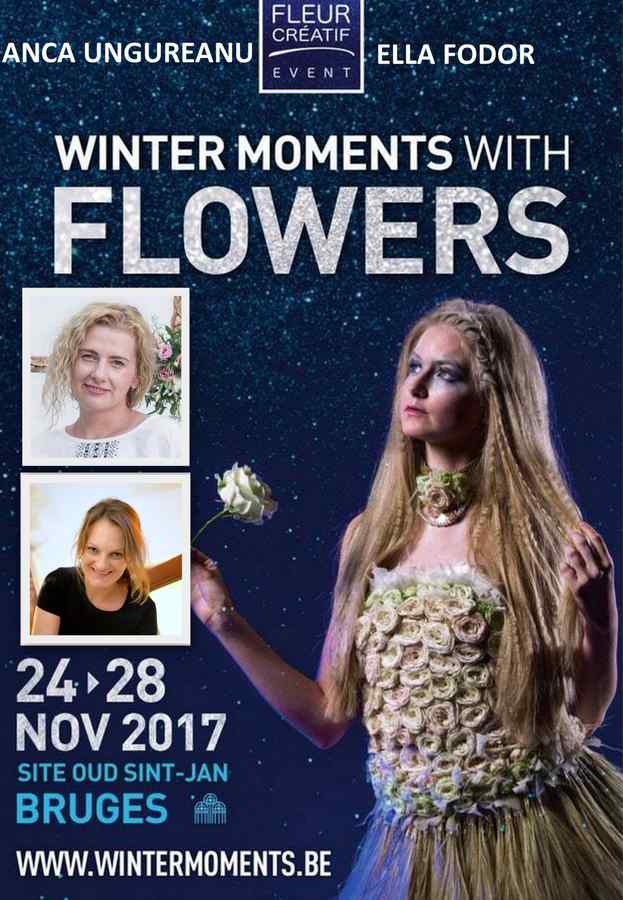 Designeri florali români la expoziția mondială Winter Moments with Flowers de la Bruges