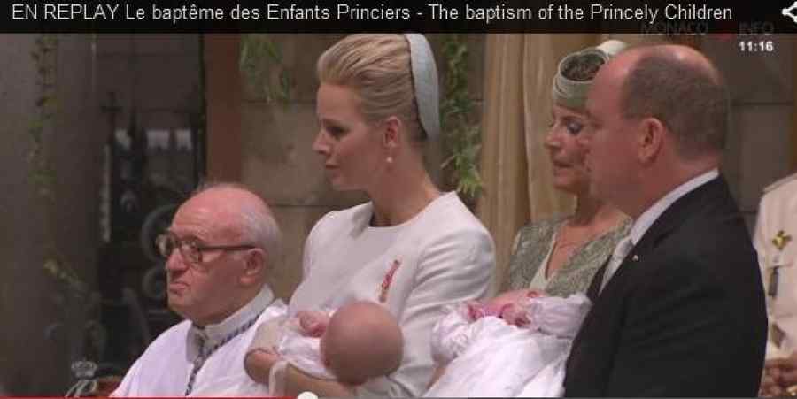 Prinţii de Monaco au fost botezaţi