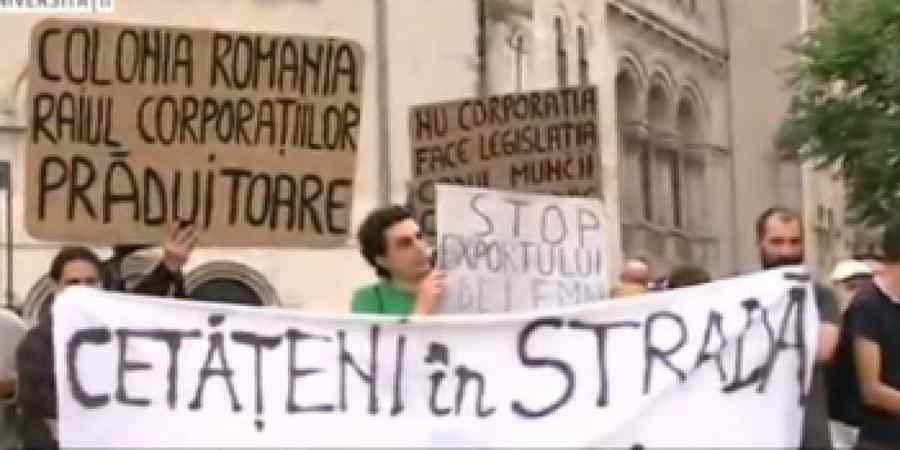 Protest la Universitate față de defrișările abuzive