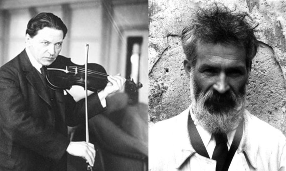 Enescu şi Constantin Brâncuşi (imagini rare)