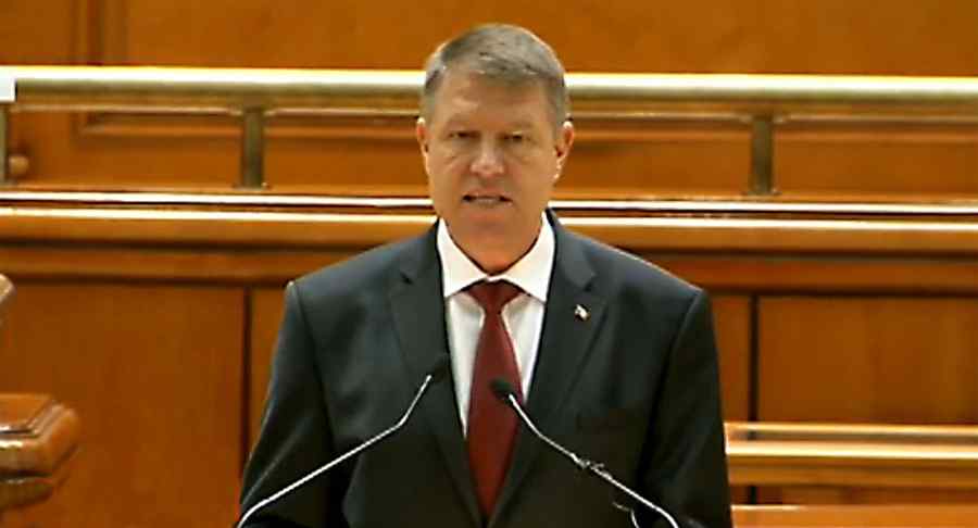 Iohannis, mesaj înainte de a se adresa Parlamentului