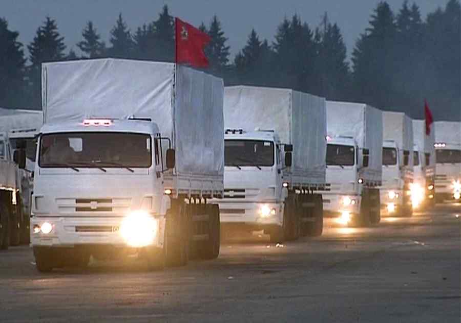 Un nou convoi umanitar rus în estul Ucrainei