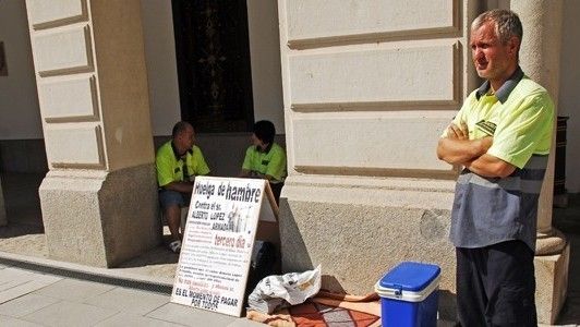 Români în greva foamei în Spania