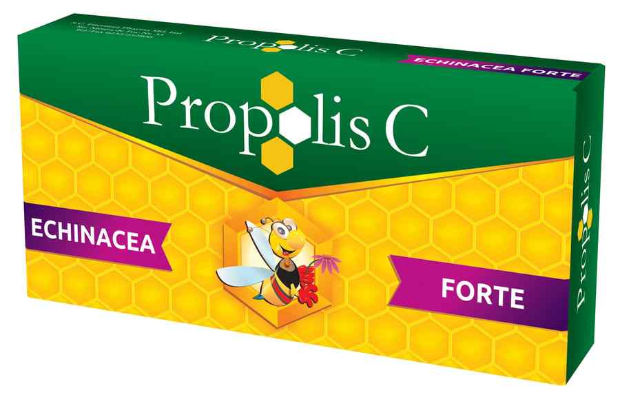 Echinacea cu Propolis și Vitamina C, F, 60 comprimate, : Farmacia Tei online