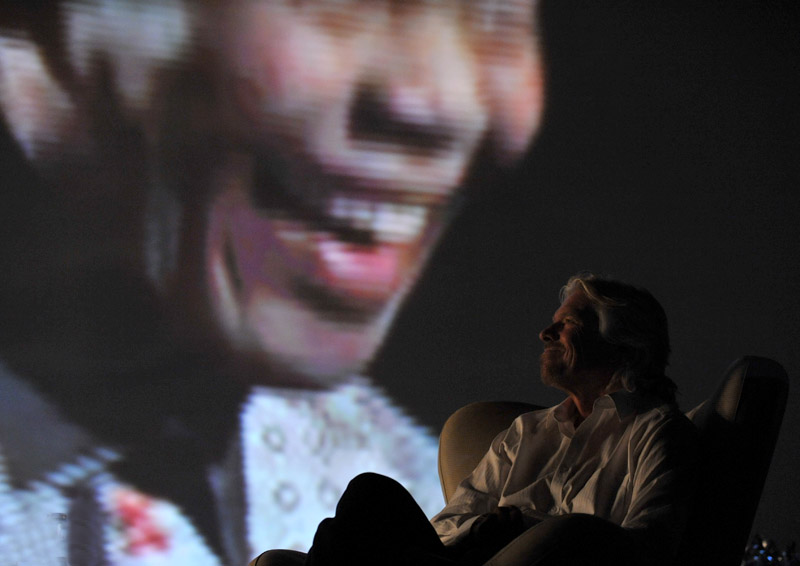 Sir Richard Branson, in Romania