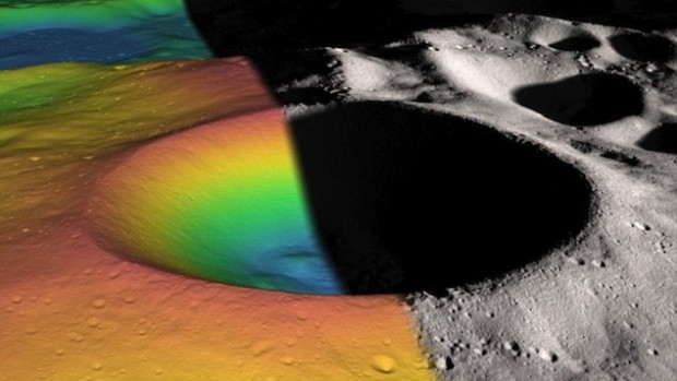 Apă pe Lună: NASA a descoperit un crater acoperit cu gheaţă