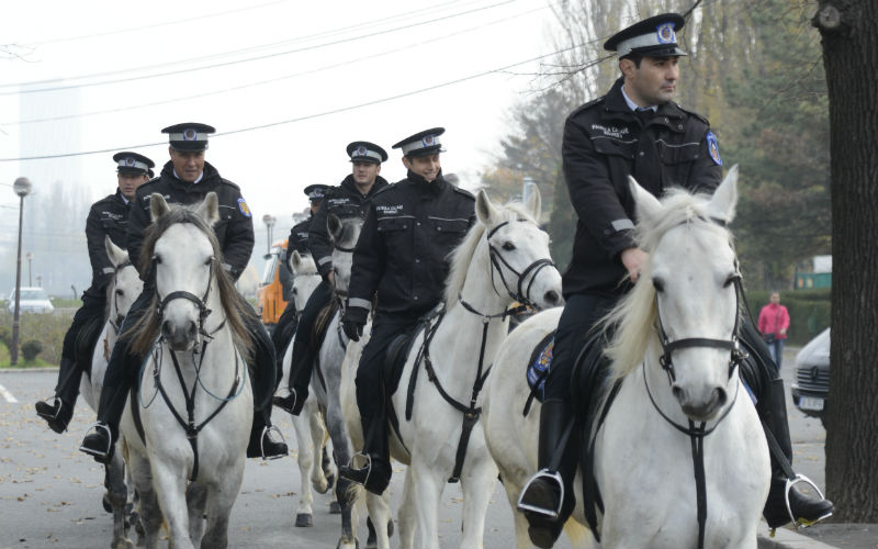 Antrenament pentru parada  militară de Ziua Națională a României