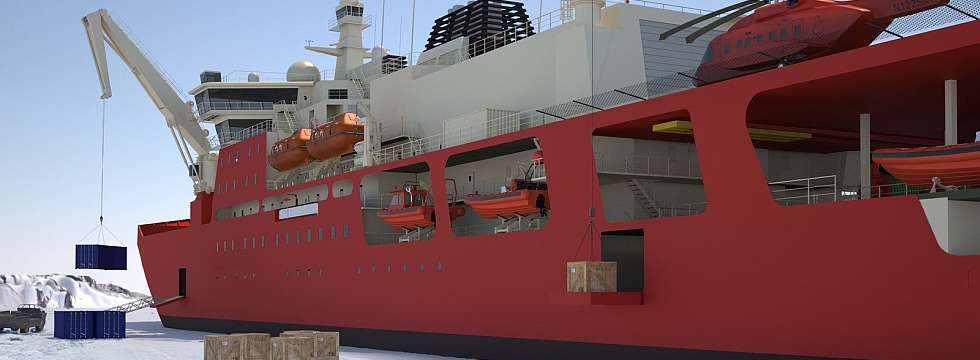 Românii construiesc o navă de cercetare antarctică de ultimă generație