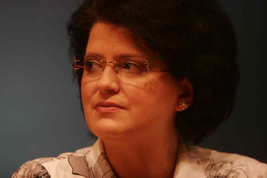 Anca Boagiu a venit în scaun cu rotile la Parlament