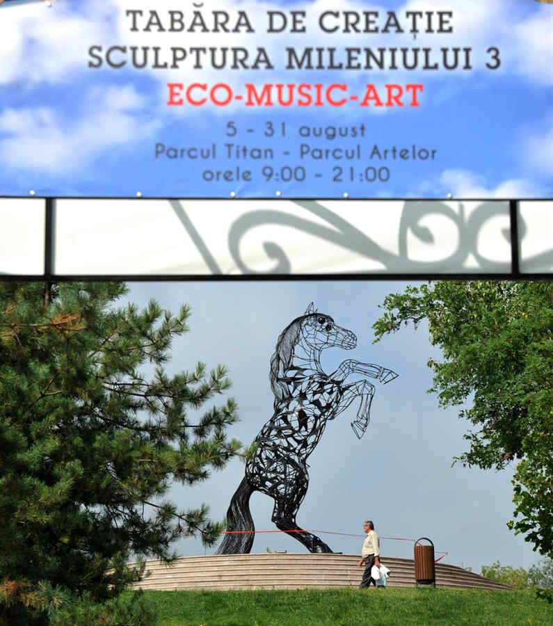 Tabără de sculptură în Parcul Titan (galerie foto)