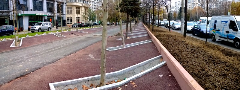 Bulevardul Unirii, mai mult beton, mai puține spații verzi (Foto)