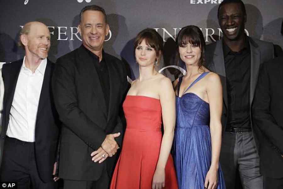 Ana Ularu, alături de Tom Hanks, la premiera superproducției „Inferno”