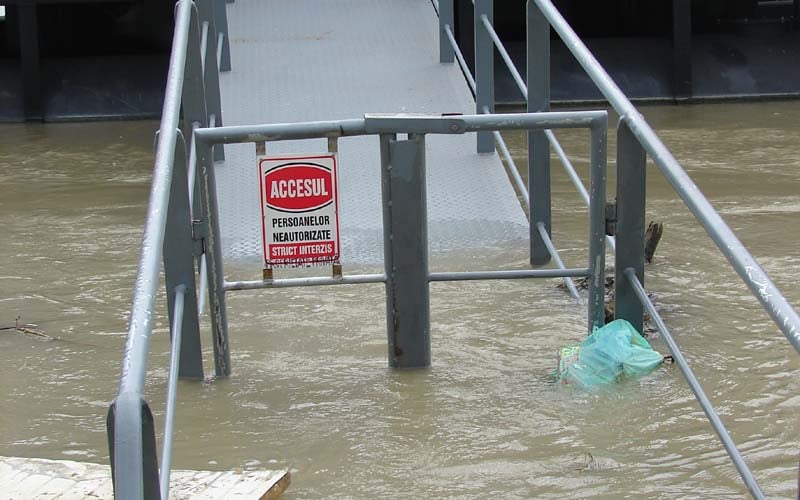 Dunărea, peste cotele istorice la Brăila, Galaţi şi Feteşti