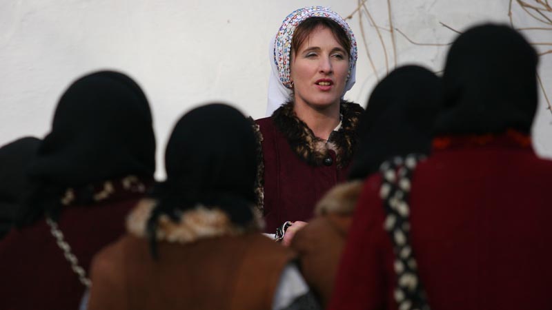 Colindatori la Muzeul Satului