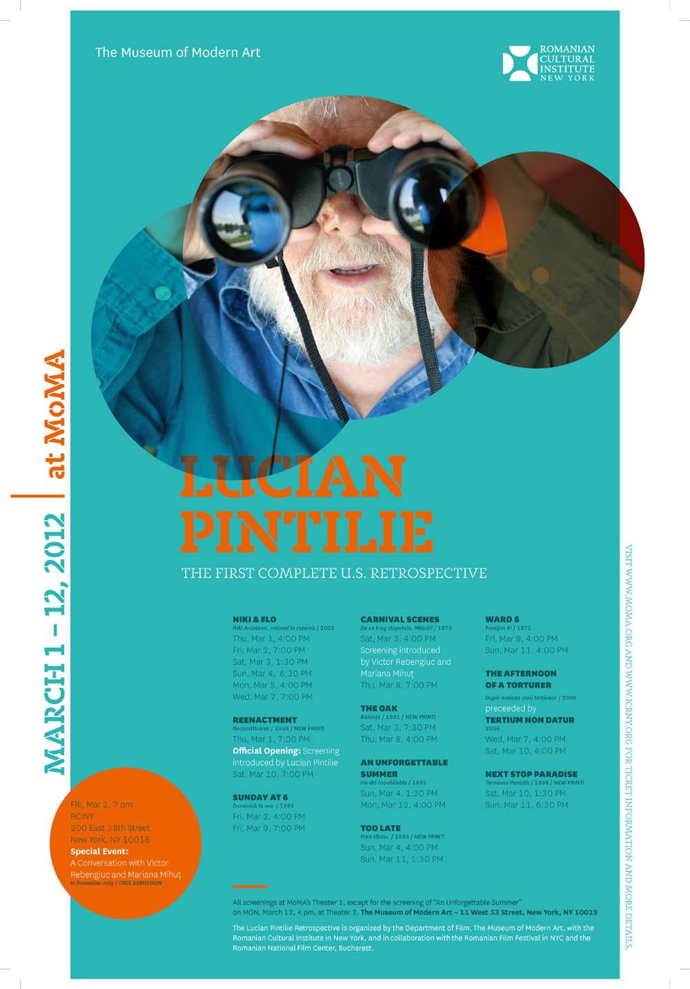 Retrospectivă Lucian Pintilie la MoMA şi Expoziţie Mircea Cantor la Museum of the Moving Image