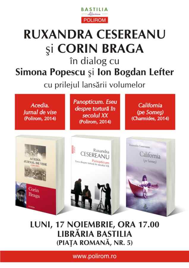 Scriitori în dialog, la Librăria Bastilia