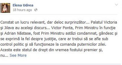 Udrea:  Palatul Victoria şi Jilava au acelaşi discurs