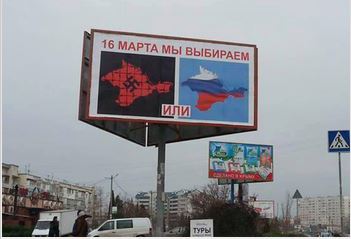 Campanie pentru referendum: Crimeea nazistă vs Crimeea rusească