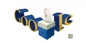Google marchează alegerile europarlamentare cu un doodle special