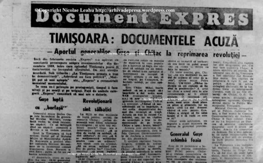 La Televiziunea Română, serialul „Memorial ’90”