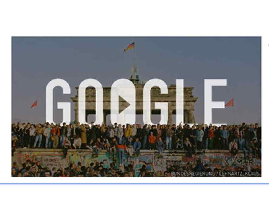 Google  comemorează 25 de ani de la căderea Zidului Berlinului