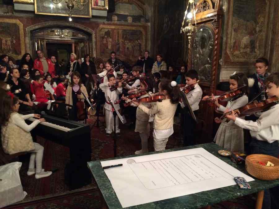 Bradul de Crăciun la Biserica Olari