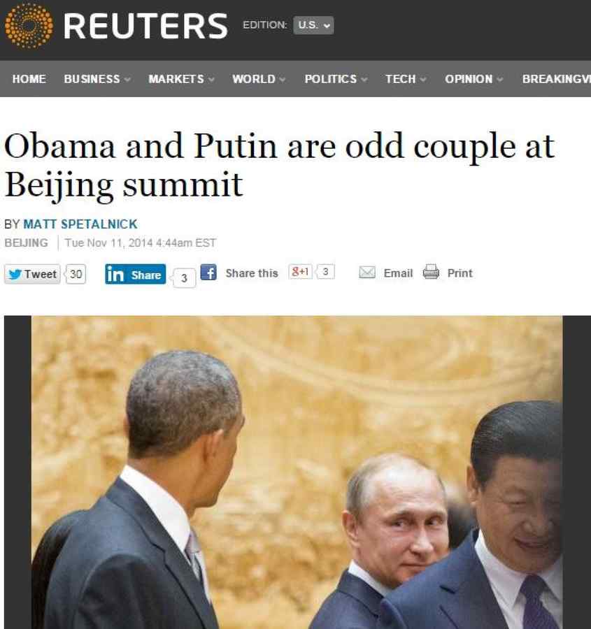 Putin, faţă în faţă cu Obama: „E frumos, nu-i aşa?”