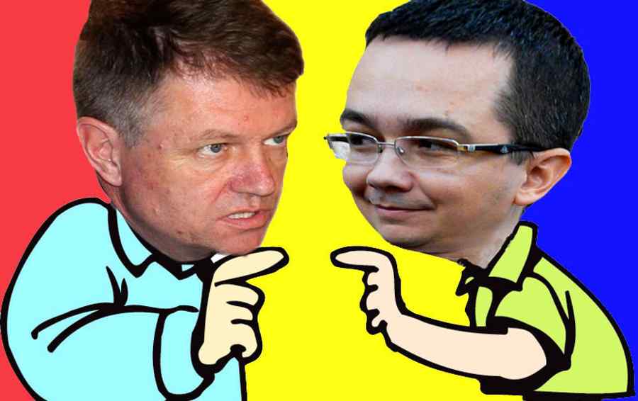 Klaus Iohannis l-a bătut măr pe Ponta în Timiş