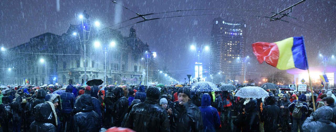 Protestatarii, numărați de Liviu Dragnea