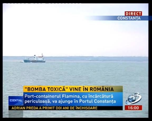 „Bomba toxică” a ajuns în apele teritoriale ale României