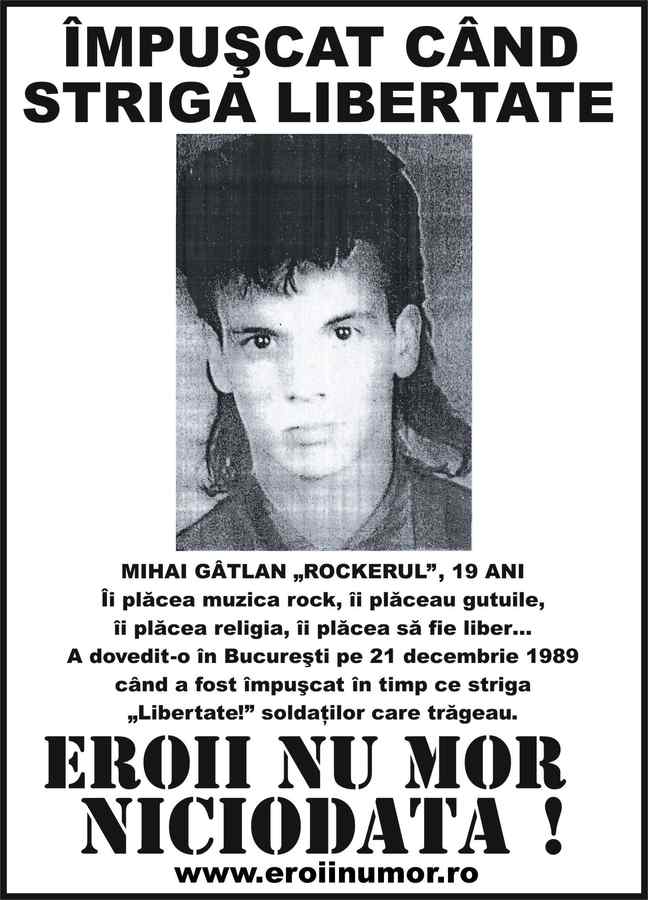 Mihai Gâtlan, martirul-rocker de la Sala Dalles