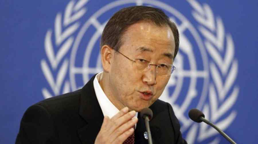 Ban Ki-moon, distins de Hollande cu Legiunea de Onoare