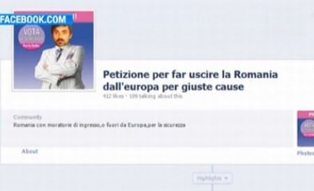 Petiţie pentru scoaterea României din UE, în Italia