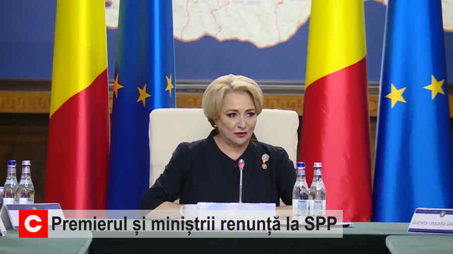 Premierul și miniștrii renunță la SPP